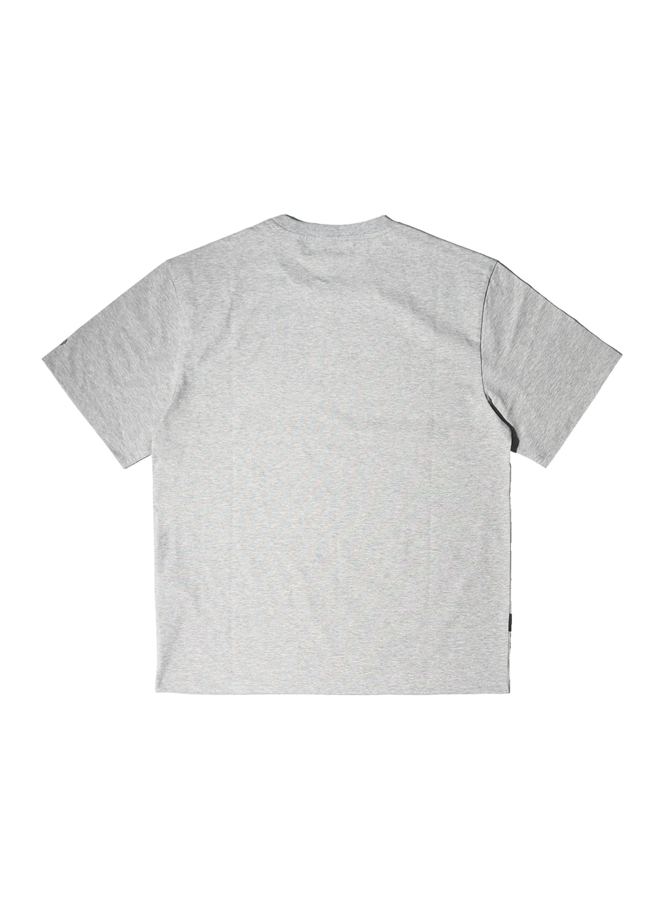OHC 크루 그래픽 티셔츠-멜란지그레이