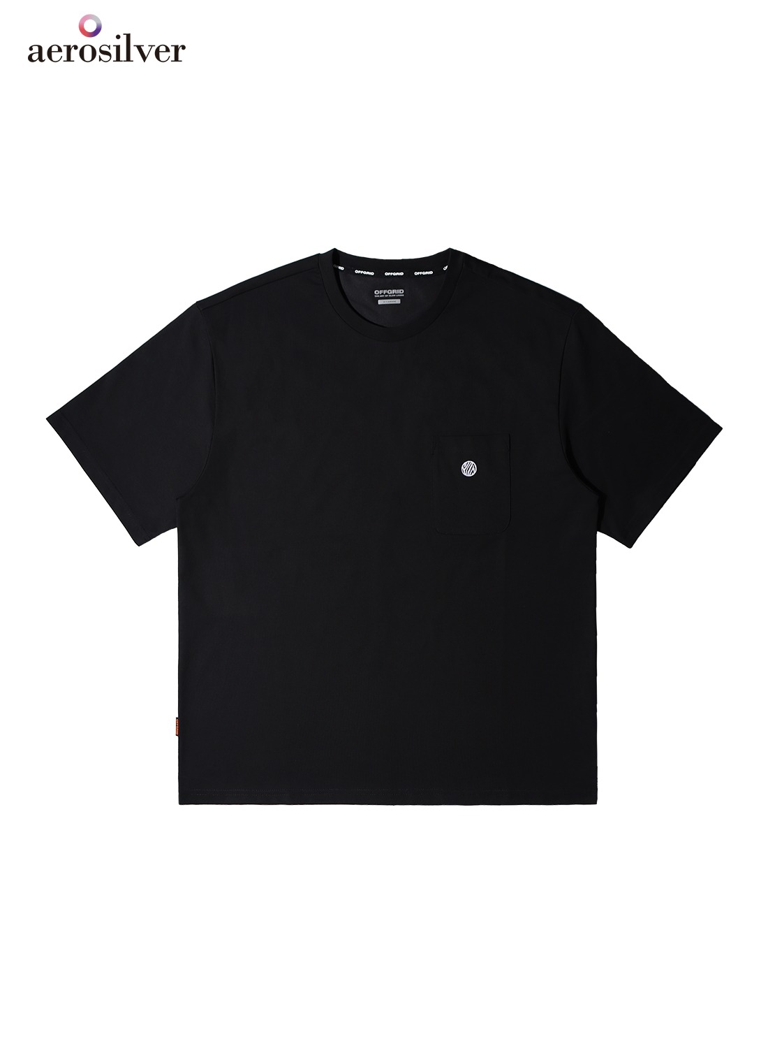 OG 베이직 포켓 로고 티셔츠-블랙