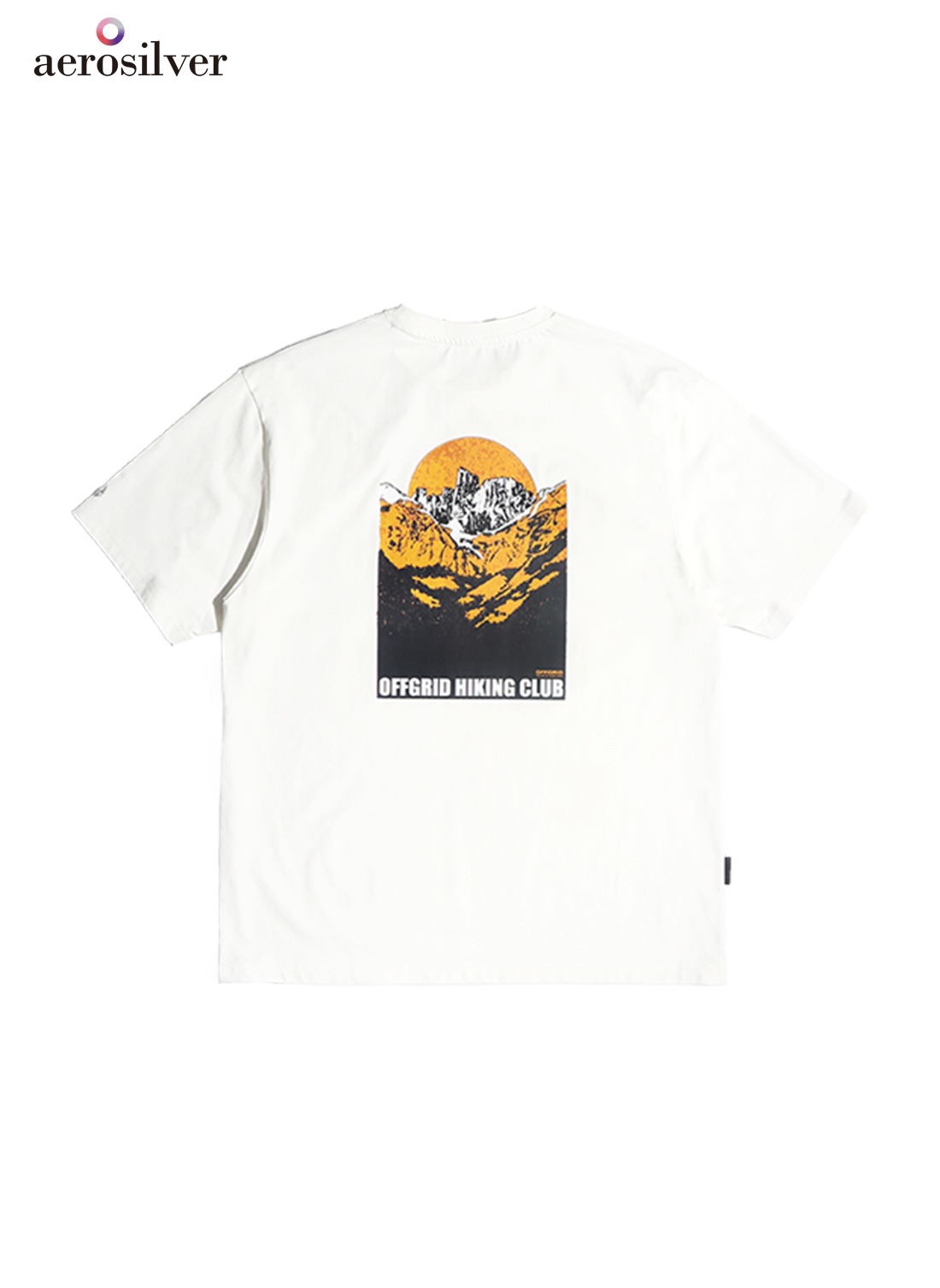 OHC 마운틴 피크 그래픽 티셔츠-화이트